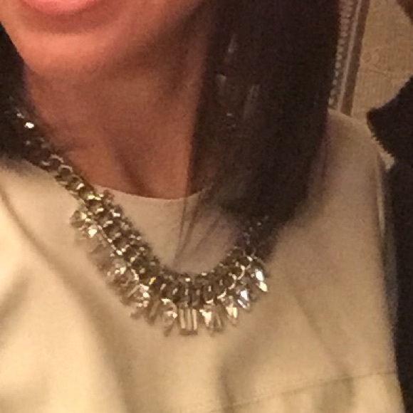 Stunning chunky chain necklace with rhinestones - Picture 2 of 3